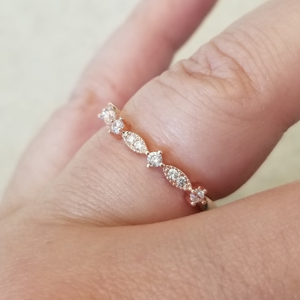 18k Gold Over Sterling Band - Picture 9 of 9